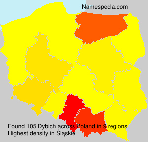 Surname Dybich in Poland Surname Dybich in Poland