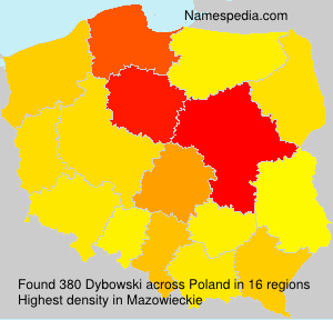 Surname Dybowski in Poland Surname Dybowski in Poland