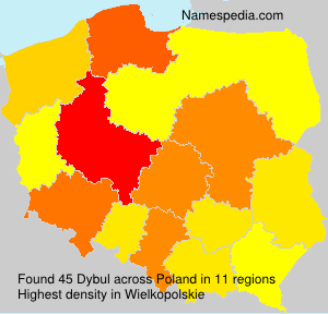 Surname Dybul in Poland Surname Dybul in Poland
