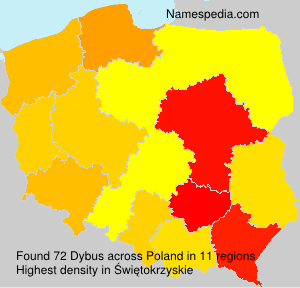 Surname Dybus in Poland Surname Dybus in Poland