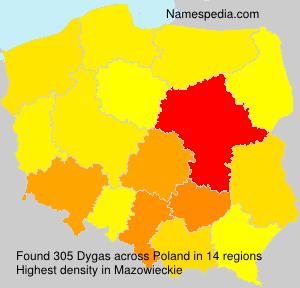 Surname Dygas in Poland Surname Dygas in Poland