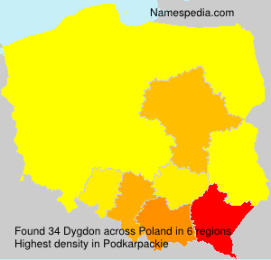 Surname Dygdon in Poland Surname Dygdon in Poland