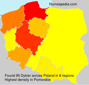 Surname Dykier in Poland Surname Dykier in Poland