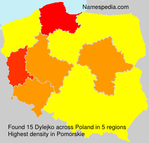 Surname Dylejko in Poland Surname Dylejko in Poland