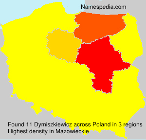 Surname Dymiszkiewicz in Poland Surname Dymiszkiewicz in Poland