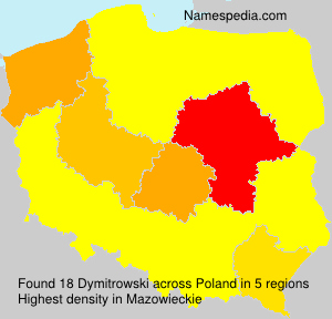 Surname Dymitrowski in Poland Surname Dymitrowski in Poland