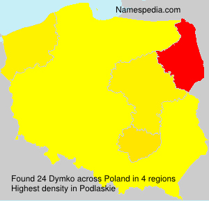 Surname Dymko in Poland Surname Dymko in Poland