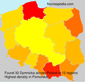Surname Dymnicka in Poland Surname Dymnicka in Poland
