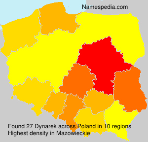 Surname Dynarek in Poland Surname Dynarek in Poland