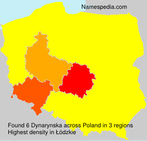 Surname Dynarynska in Poland Surname Dynarynska in Poland