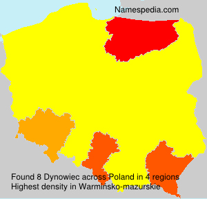 Surname Dynowiec in Poland Surname Dynowiec in Poland