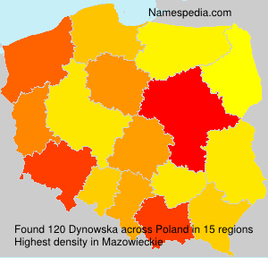 Surname Dynowska in Poland Surname Dynowska in Poland