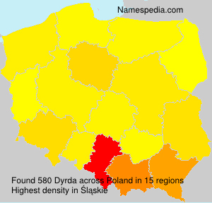 Surname Dyrda in Poland Surname Dyrda in Poland