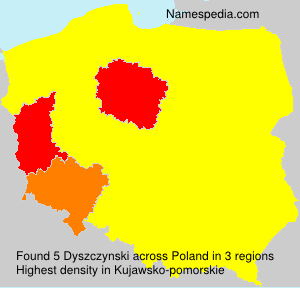Surname Dyszczynski in Poland Surname Dyszczynski in Poland