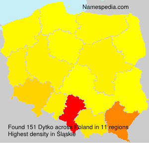 Surname Dytko in Poland Surname Dytko in Poland