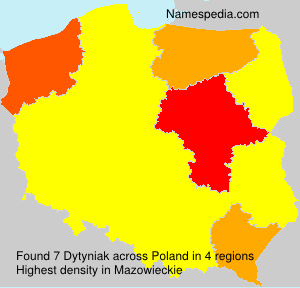 Surname Dytyniak in Poland Surname Dytyniak in Poland
