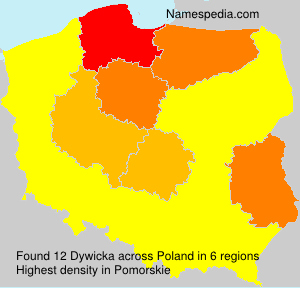 Surname Dywicka in Poland Surname Dywicka in Poland