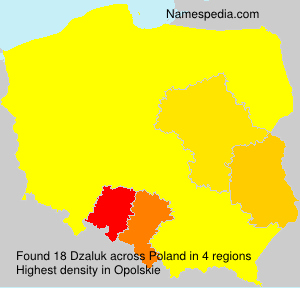 Surname Dzaluk in Poland Surname Dzaluk in Poland
