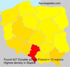 Surname Dziadek in Poland