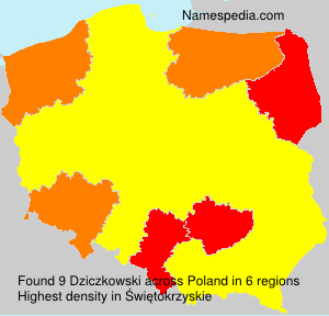 Surname Dziczkowski in Poland Surname Dziczkowski in Poland