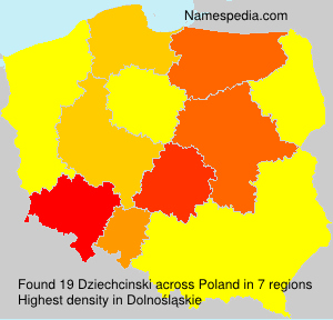 Surname Dziechcinski in Poland Surname Dziechcinski in Poland
