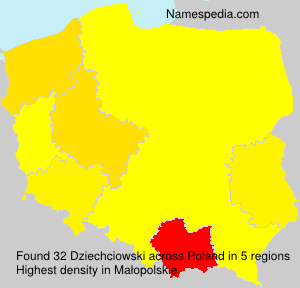 Surname Dziechciowski in Poland Surname Dziechciowski in Poland