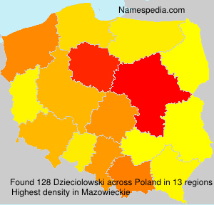 Surname Dzieciolowski in Poland Surname Dzieciolowski in Poland