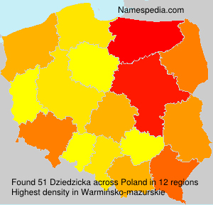 Surname Dziedzicka in Poland Surname Dziedzicka in Poland