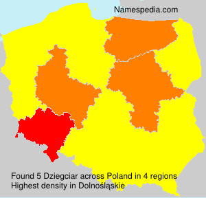 Surname Dziegciar in Poland Surname Dziegciar in Poland