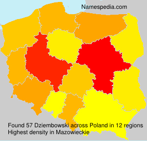 Surname Dziembowski in Poland Surname Dziembowski in Poland