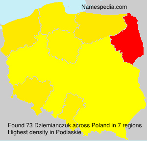 Surname Dziemianczuk in Poland Surname Dziemianczuk in Poland