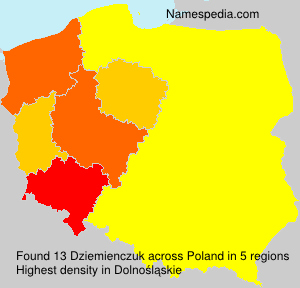 Surname Dziemienczuk in Poland Surname Dziemienczuk in Poland