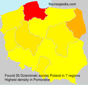 Surname Dzieminski in Poland Surname Dzieminski in Poland