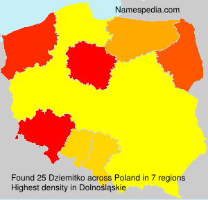 Surname Dziemitko in Poland Surname Dziemitko in Poland
