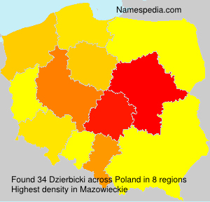 Surname Dzierbicki in Poland Surname Dzierbicki in Poland