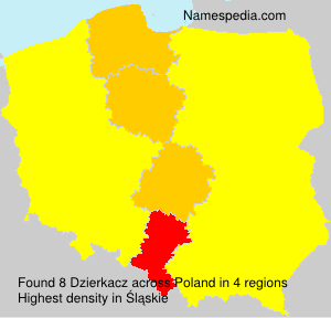 Surname Dzierkacz in Poland Surname Dzierkacz in Poland