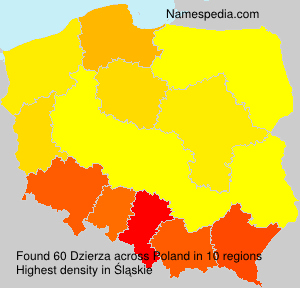 Surname Dzierza in Poland Surname Dzierza in Poland