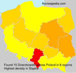 Surname Dzierzkowski in Poland Surname Dzierzkowski in Poland
