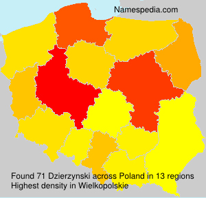 Surname Dzierzynski in Poland Surname Dzierzynski in Poland