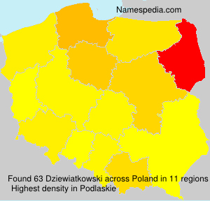Surname Dziewiatkowski in Poland Surname Dziewiatkowski in Poland