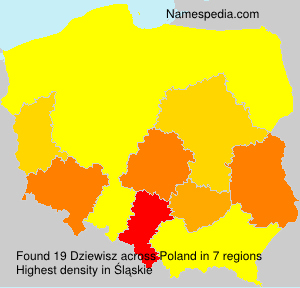 Surname Dziewisz in Poland Surname Dziewisz in Poland