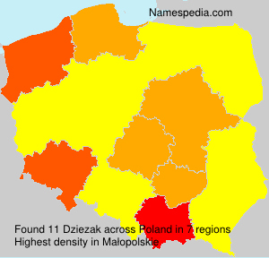 Surname Dziezak in Poland Surname Dziezak in Poland