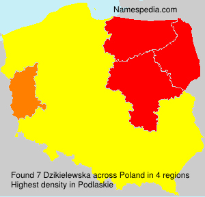 Surname Dzikielewska in Poland