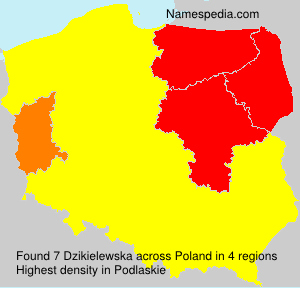 Surname Dzikielewska in Poland Surname Dzikielewska in Poland