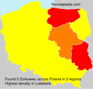 Surname Dzikowiec in Poland Surname Dzikowiec in Poland