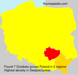 Surname Dziobala in Poland Surname Dziobala in Poland