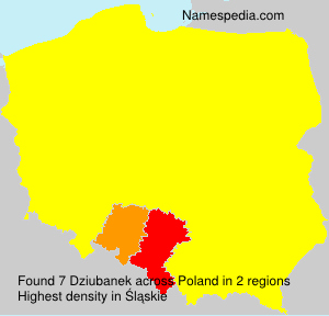 Surname Dziubanek in Poland Surname Dziubanek in Poland