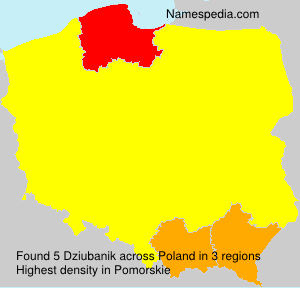 Surname Dziubanik in Poland Surname Dziubanik in Poland