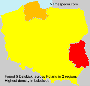 Surname Dziubicki in Poland