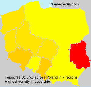 Surname Dziurko in Poland Surname Dziurko in Poland